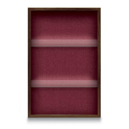 United Visual Products Outdoor Enclosed Combo Board, 48"x36", Satin Frame/Blue & Pumice UVCB4836OD-BLUE-PUMICE